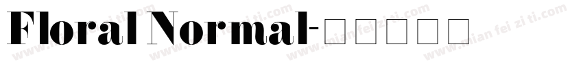 Floral Normal字体转换